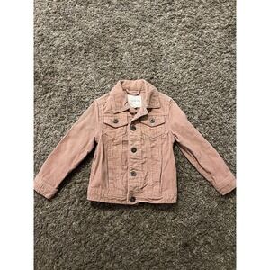 Girls Copper Key‎ Corduroy Jacket Size 4 Pink Button-up